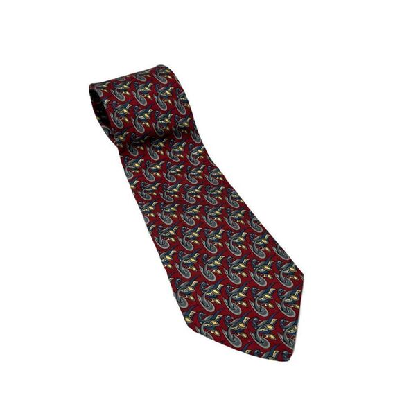 Salvatore Ferragamo Men's Vintage Silk Neck Tie - Picture 1 of 11
